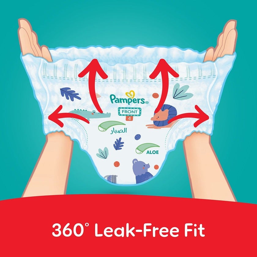 Pampers Rash Protection Size 4, 9-14kg Baby Diaper Pants, Pack of 24's