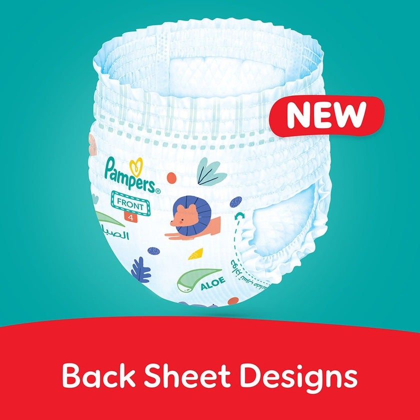 Pampers Rash Protection Size 4, 9-14kg Baby Diaper Pants, Pack of 52's