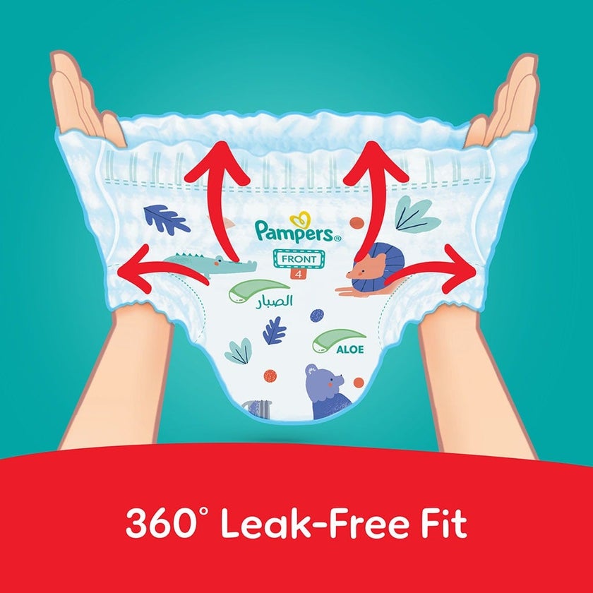 Pampers Rash Protection Size 4, 9-14kg Baby Diaper Pants, Pack of 112's