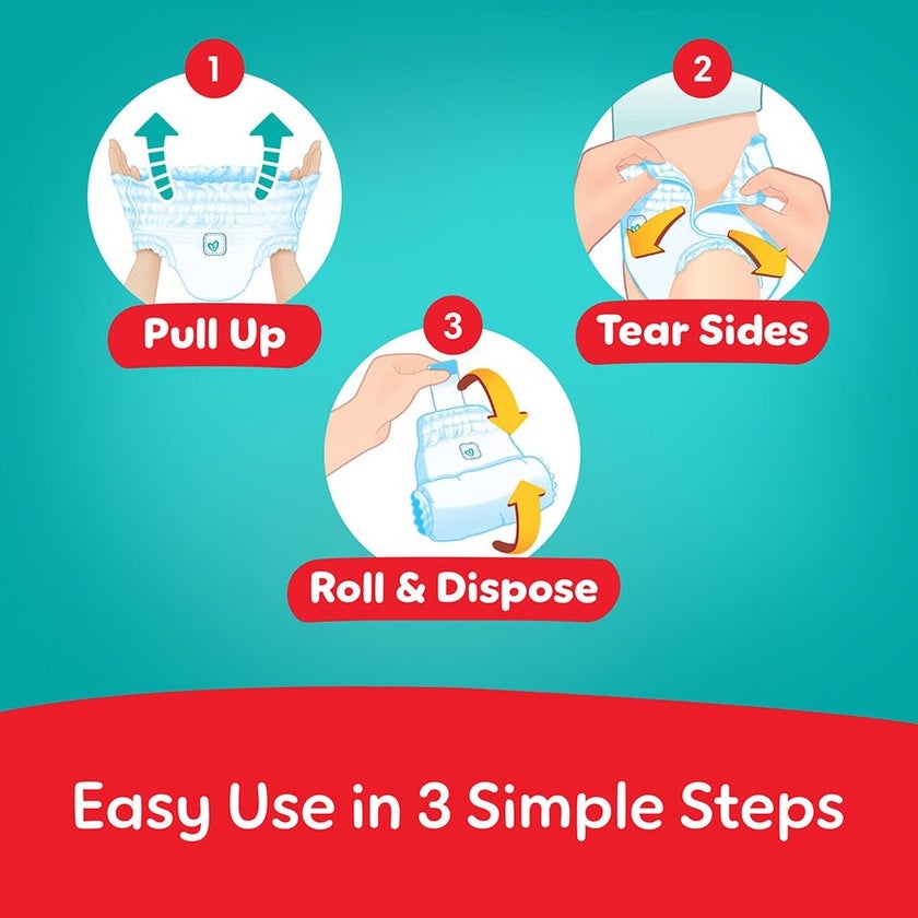 Pampers Rash Protection Size 5, 12-18kg Baby Diaper Pants, Pack of 48's