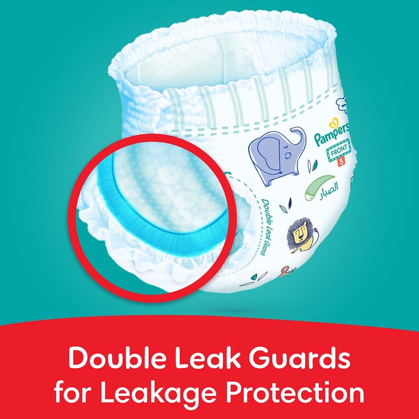 Pampers Rash Protection Size 5, 12-18kg Baby Diaper Pants, Pack of 60's