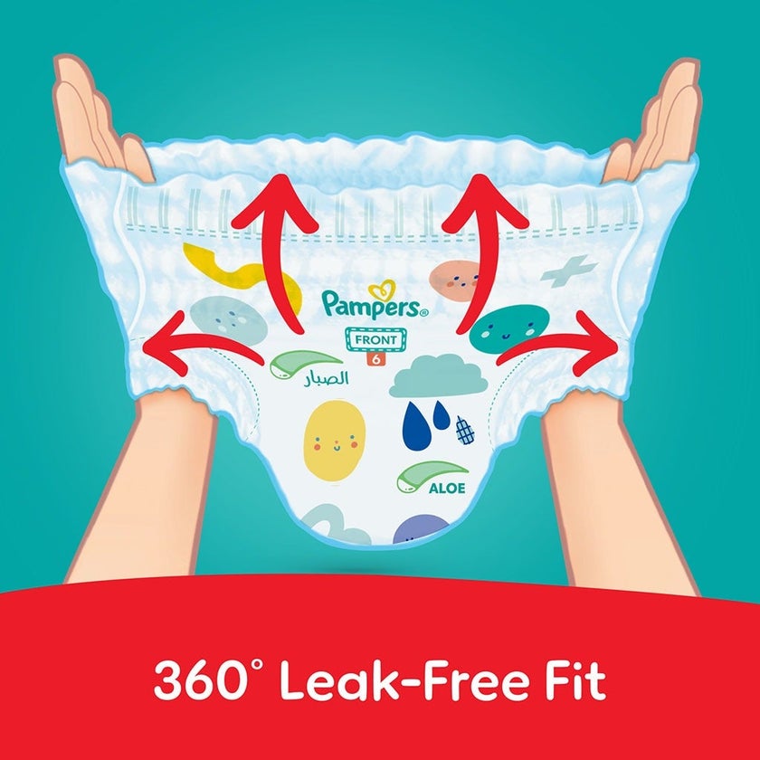 Pampers Rash Protection Size 6, 16+kg Baby Diaper Pants, Pack of 34's