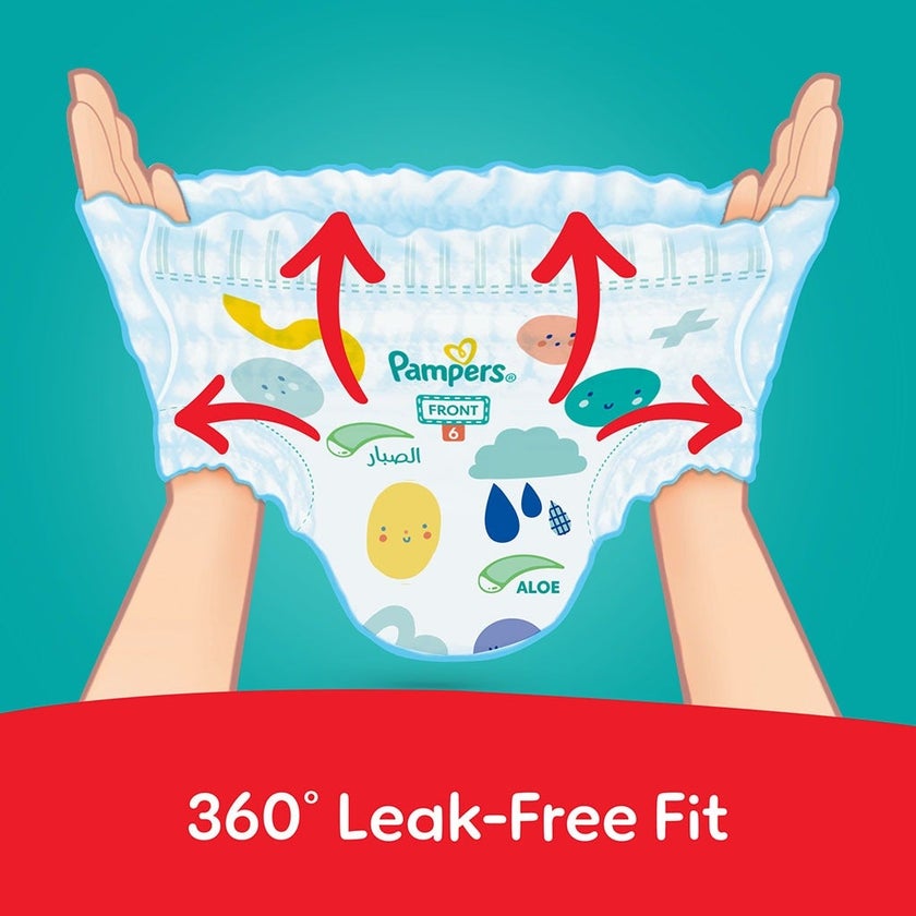 Pampers Rash Protection Size 6, 16+kg Baby Diaper Pants, Pack of 44's