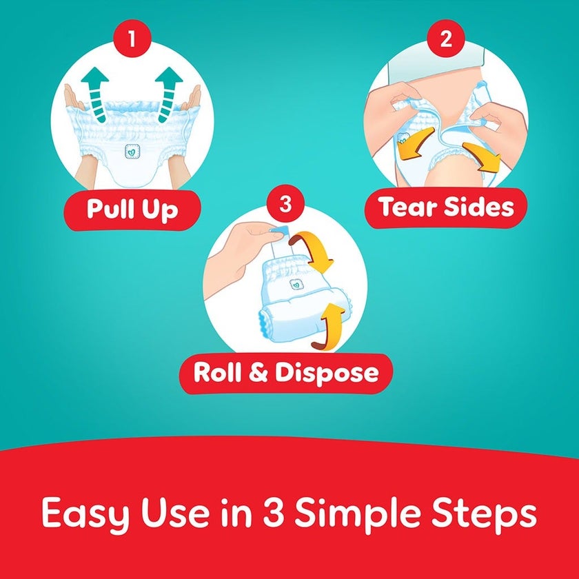 Pampers Rash Protection Size 6, 16+kg Baby Diaper Pants, Pack of 44's