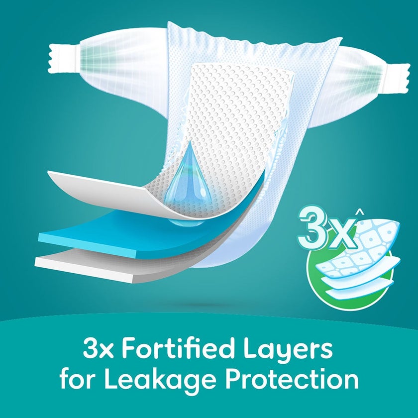 Pampers Rash Protection Size 7, 15+kg Baby Diapers, Pack of 42's