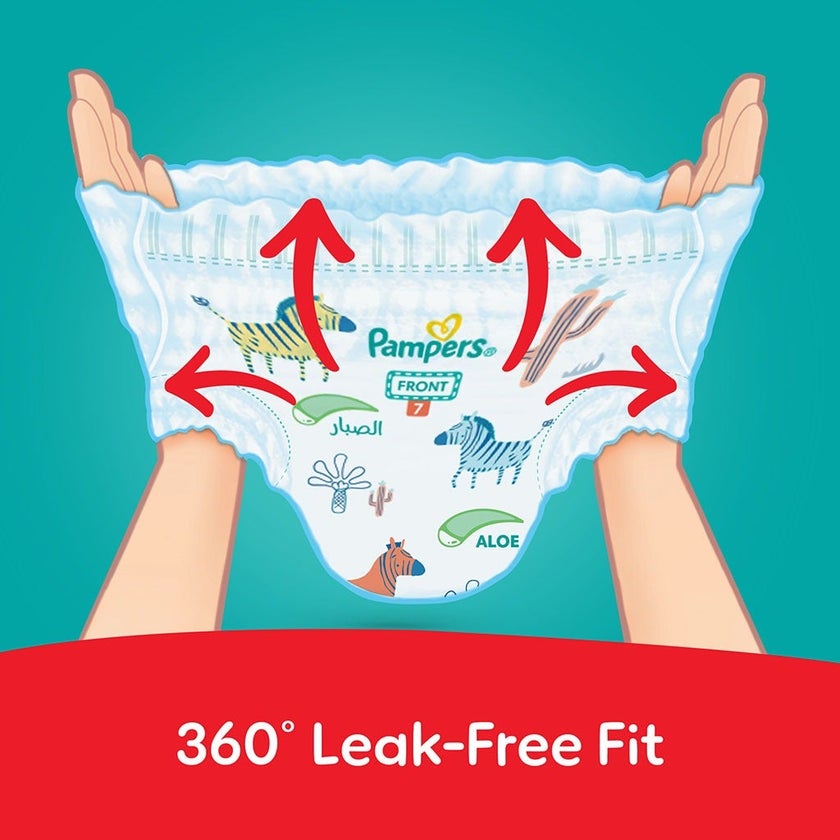 Pampers Rash Protection Size 7, 17+kg Baby Diaper Pants, Pack of 40's