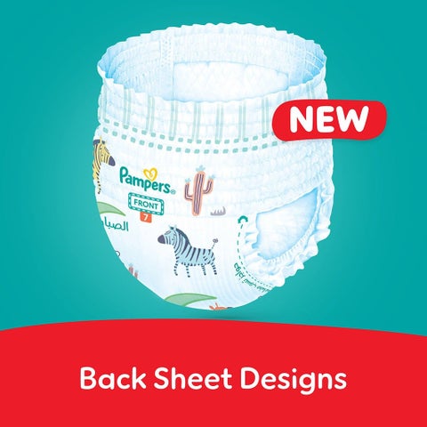 Pampers Rash Protection Size 7, 17+kg Baby Diaper Pants, Pack of 62's