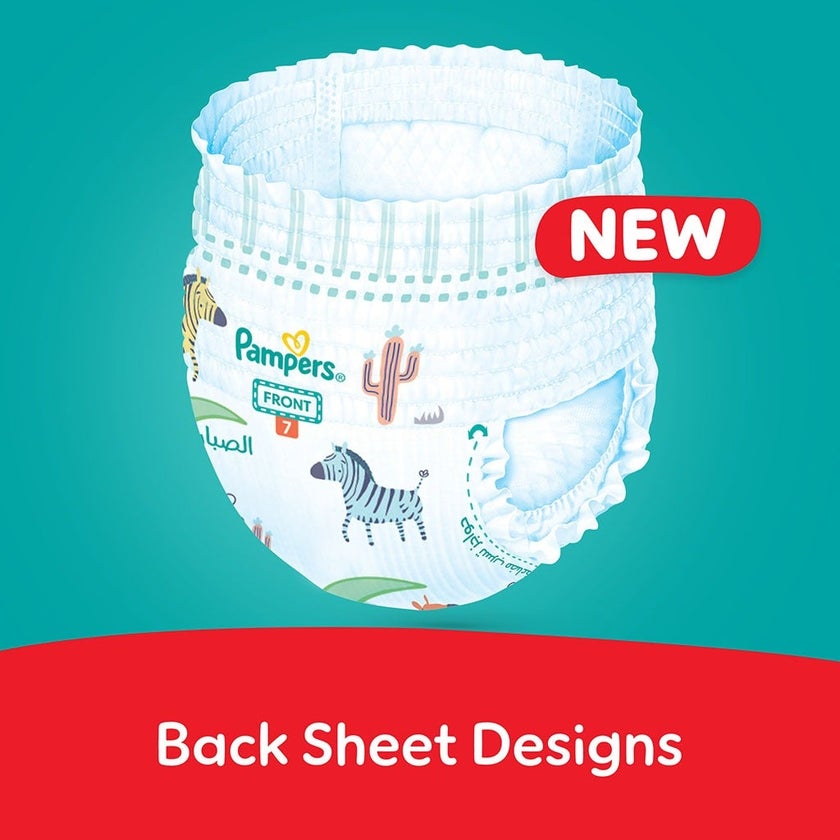 Pampers Rash Protection Size 7, 17+kg Baby Diaper Pants, Pack of 62's