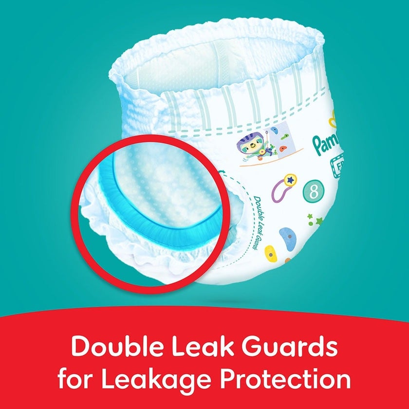 Pampers Rash Protection Size 8, 19+kg Baby Diaper Pants, Pack of 26's