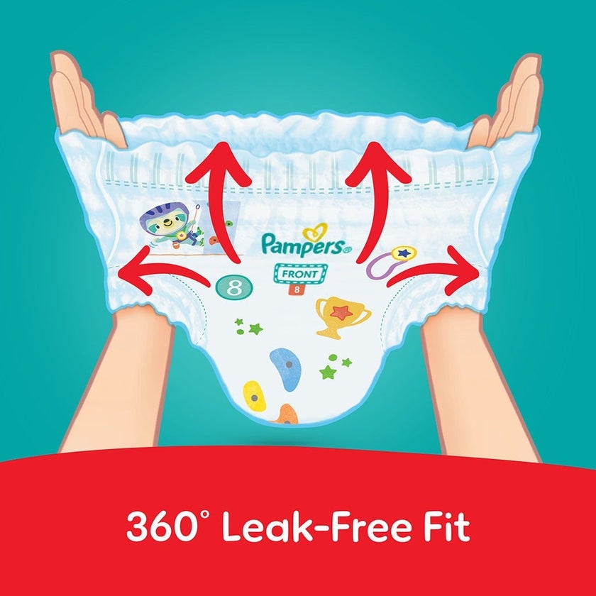 Pampers Rash Protection Size 8, 19+kg Baby Diaper Pants, Pack of 26's