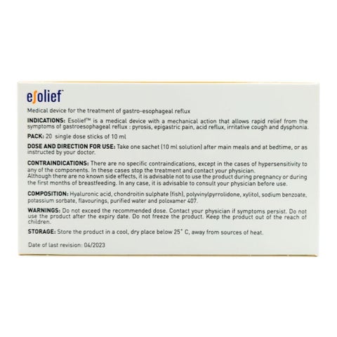 Esolief Oral Liquid Sachet 10ml, Pack of 20's