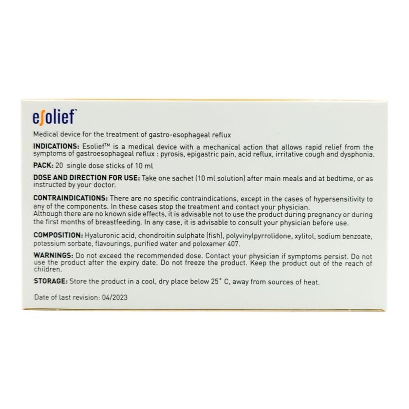 Esolief Oral Liquid Sachet 10ml, Pack of 20's