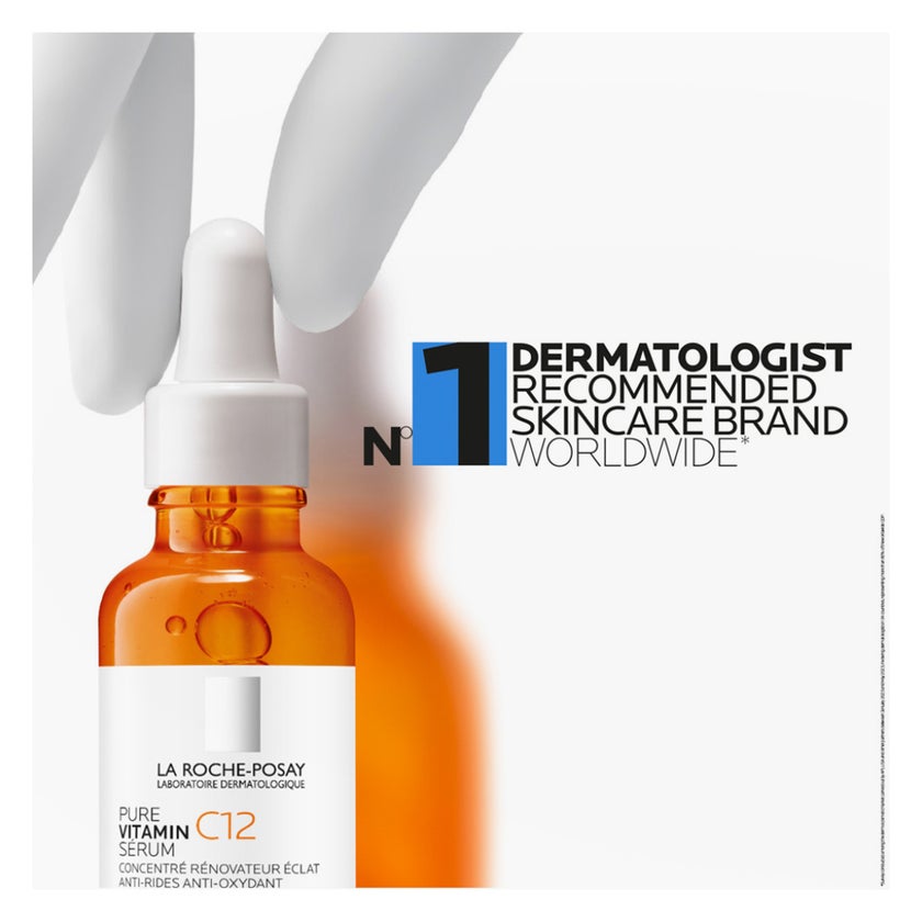 La Roche-Posay 12% Pure Vitamin C Serum, Anti-Aging - 30ml