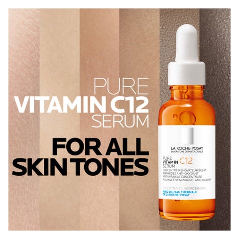 La Roche-Posay 12% Pure Vitamin C Serum, Anti-Aging - 30ml