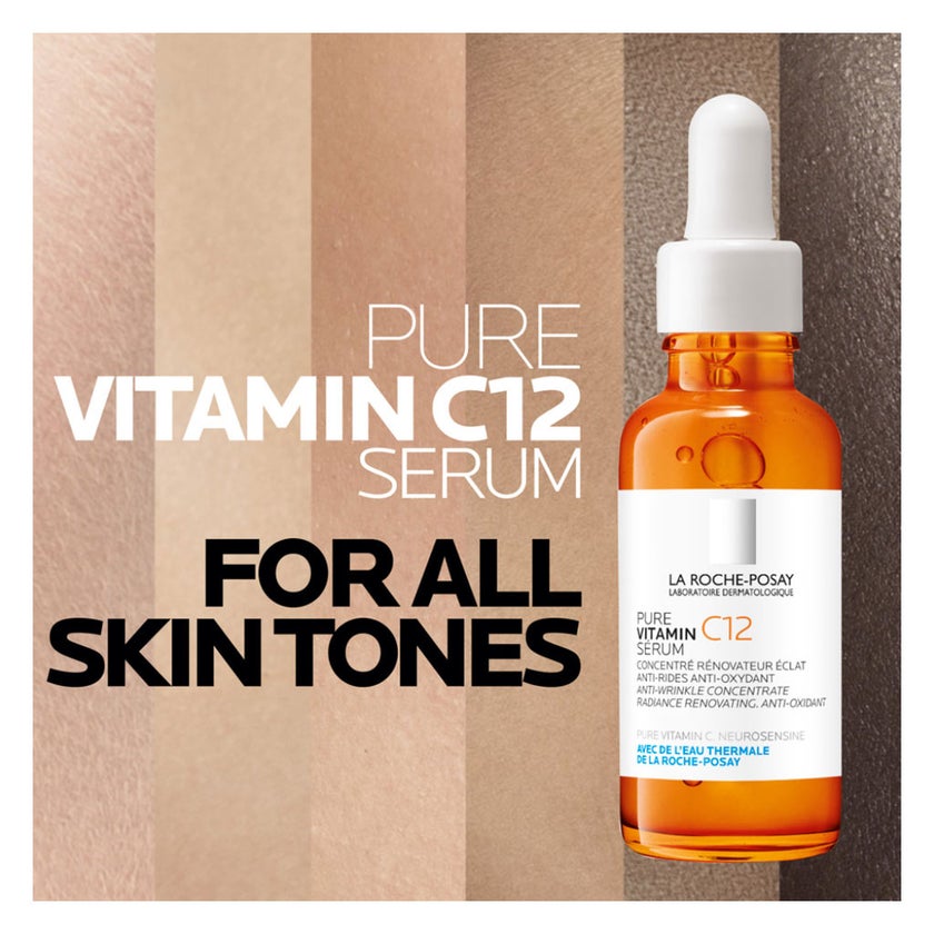 La Roche-Posay 12% Pure Vitamin C Serum, Anti-Aging - 30ml
