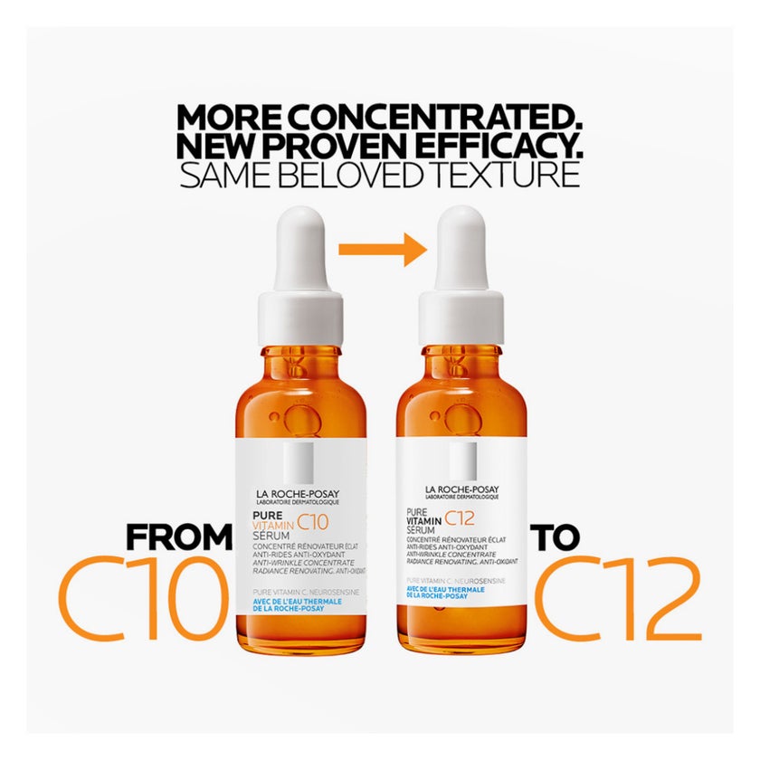 La Roche-Posay 12% Pure Vitamin C Serum, Anti-Aging - 30ml