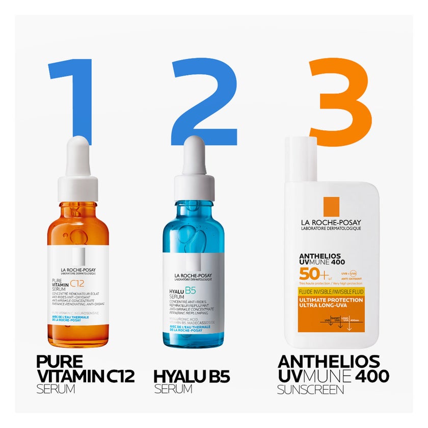 La Roche-Posay 12% Pure Vitamin C Serum, Anti-Aging - 30ml