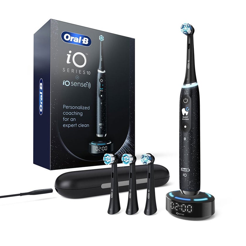 Oral B iO Series 10 Rechargeable Electric Toothbrush - Cosmic Black