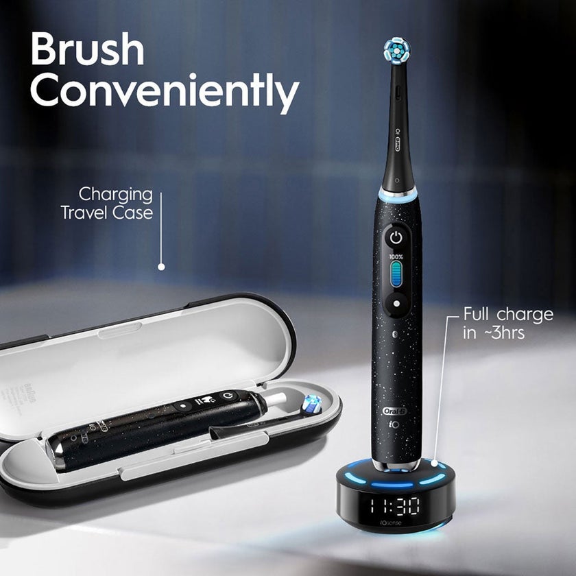 Oral B iO Series 10 Rechargeable Electric Toothbrush - Cosmic Black
