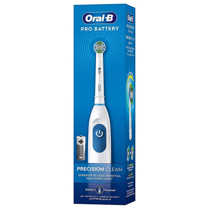 Oral B Pro Battery Precision Clean Electric Toothbrush - White