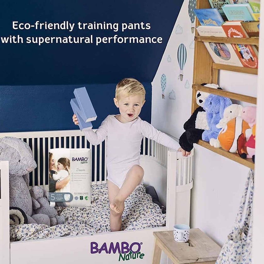 Bambo Nature Dream Size 4, 7-12kg Eco-Friendly Training Pants, Pack of 22's