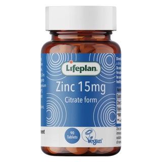 Lifeplan Zinc Citrate 15mg Tablets, Pack of 90’s
