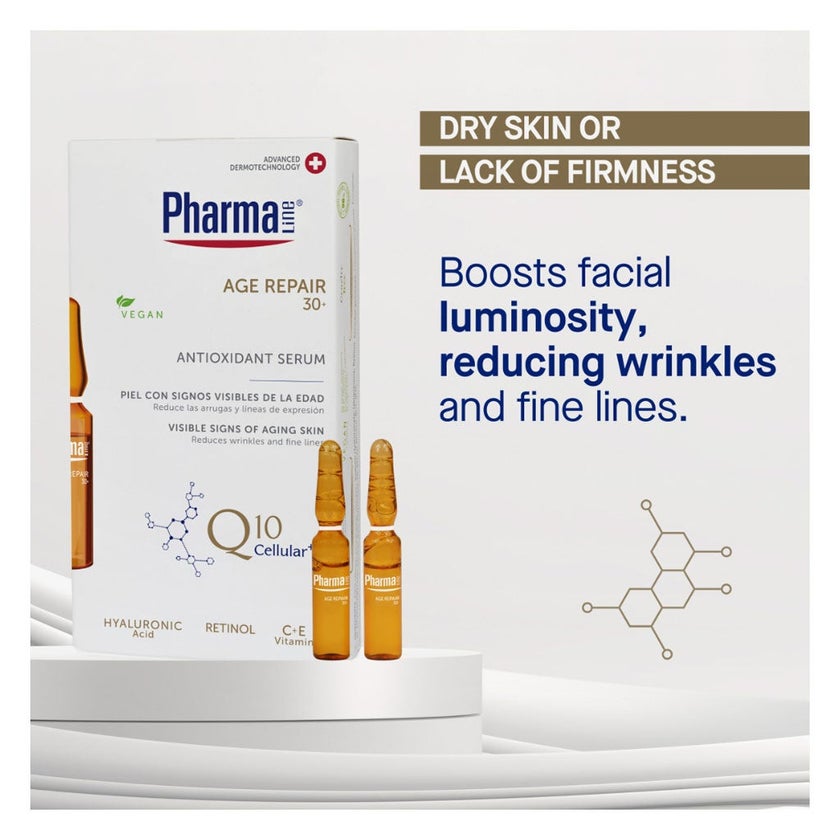 Pharmaline Age Repair With Q10 Cellular+ Antioxidant Serum 2ml, Pack of 10’s