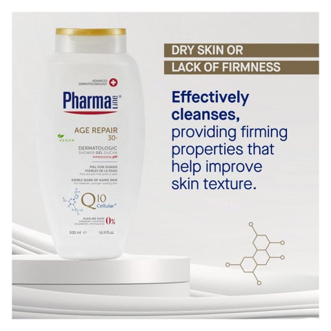 Pharmaline Age Repair With Q10 Cellular+ Dermatologic Shower Gel 500ml