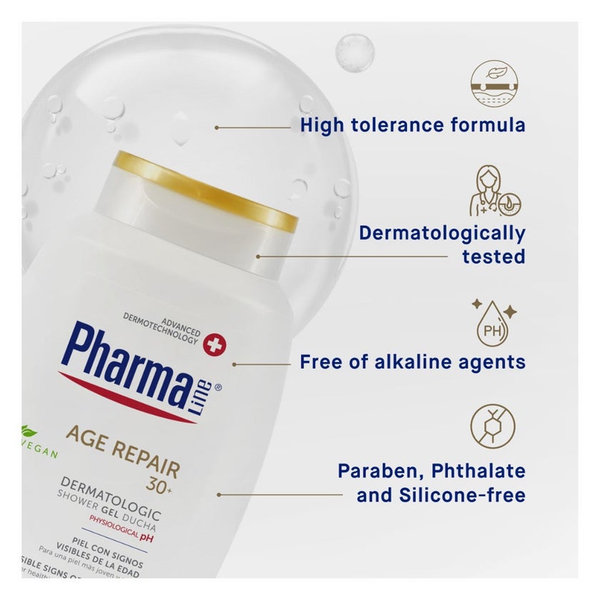 Pharmaline Age Repair With Q10 Cellular+ Dermatologic Shower Gel 500ml
