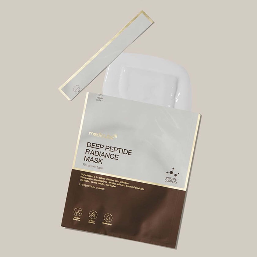 Medicube Deep Peptide Radiance Facial Sheet Mask 27ml, Pack of 4’s