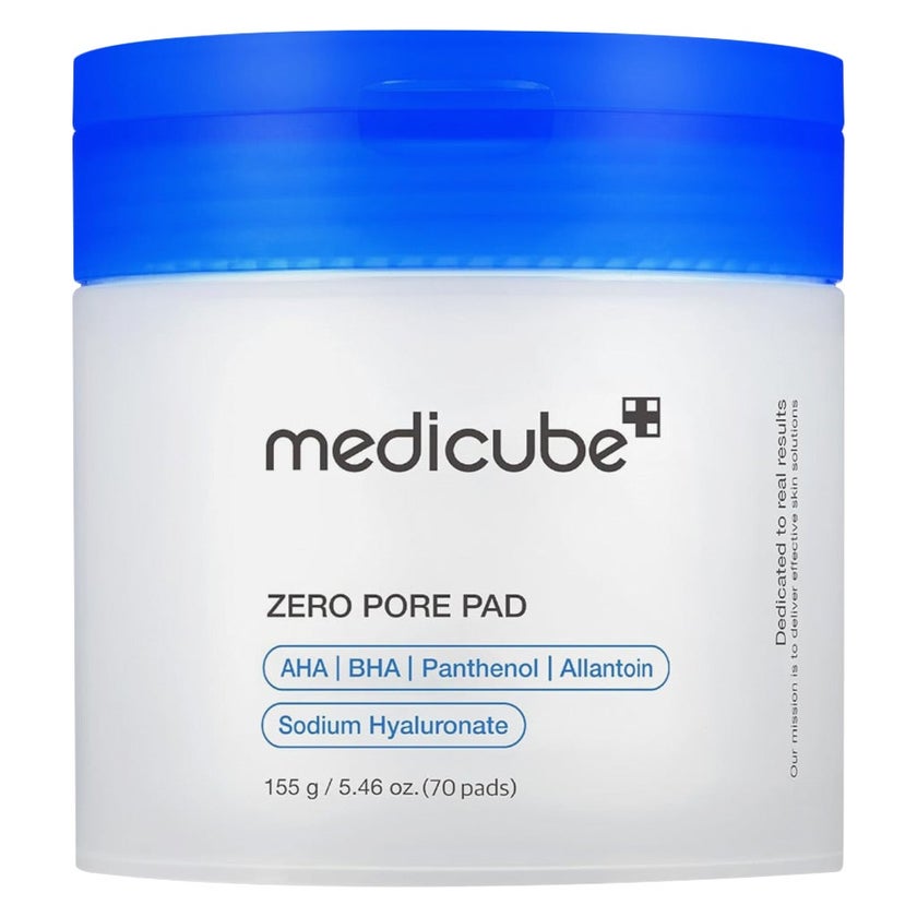 Medicube Zero Pore 2.0 AHA + BHA Facial Toner Pads For Pore Tightening 155g, Pack of 70's
