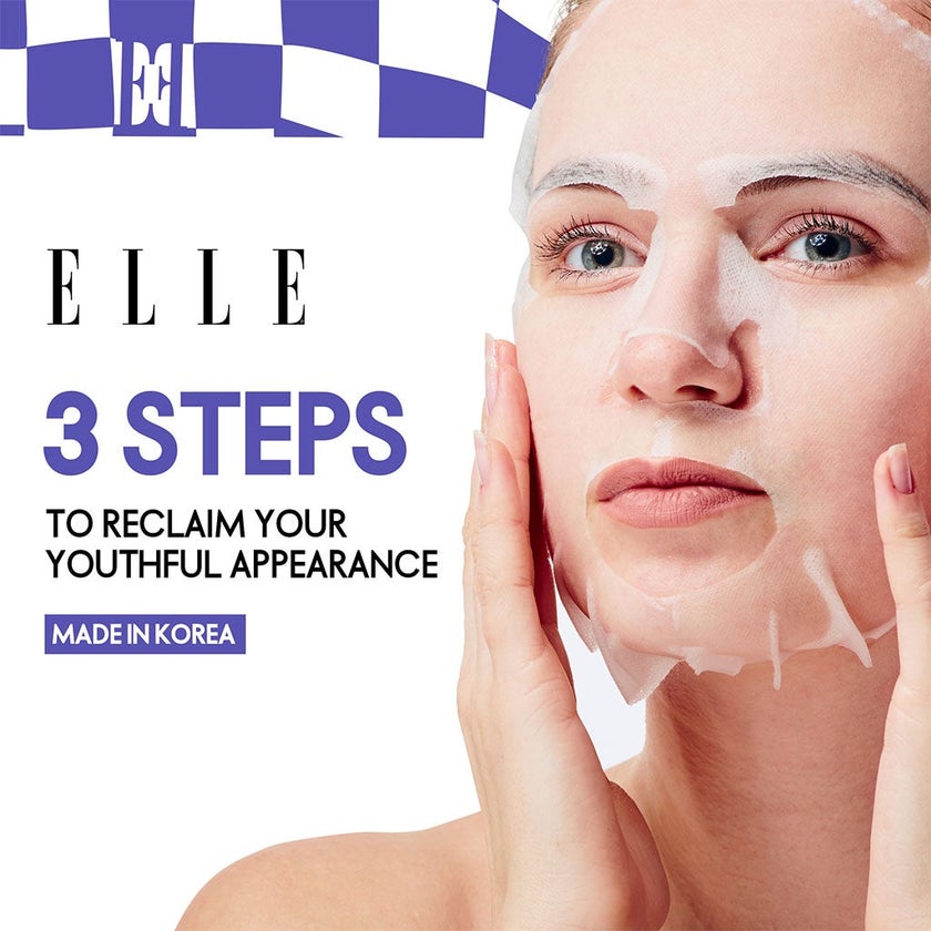 Elle Anti Aging Kit Collagen Lifting Face Sheet Mask 22ml, Pack of 4’s