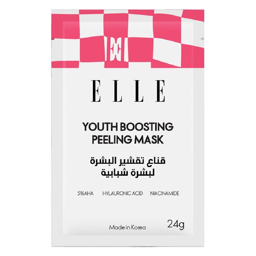 Elle Youth Boosting Peeling Face Sheet Mask 24g, Pack of 4’s