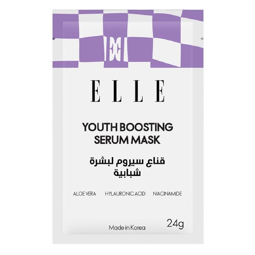 Elle Youth Boosting Serum Face Sheet Mask 24g, Pack of 4’s