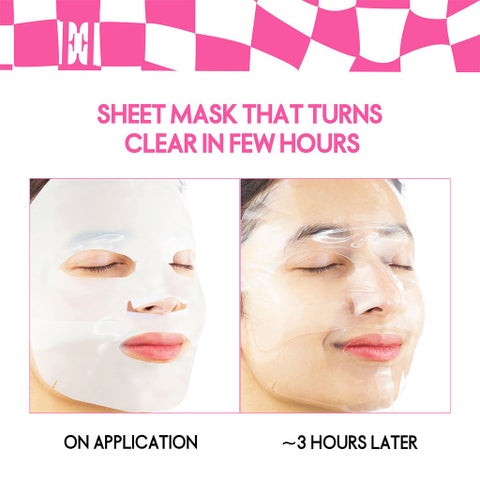 Elle Deep Collagen Color Changing Face Sheet Mask 23g - 4 Masks