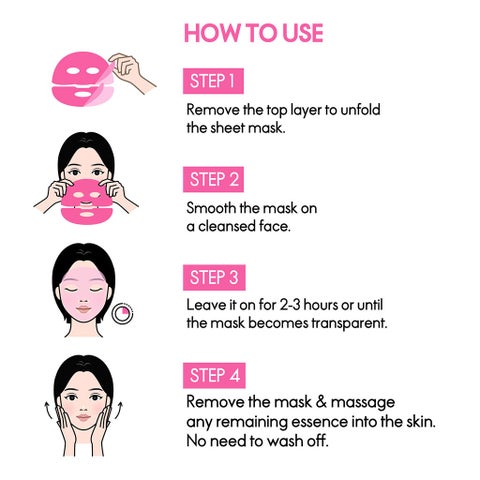 Elle Deep Collagen Color Changing Face Sheet Mask 23g - 4 Masks