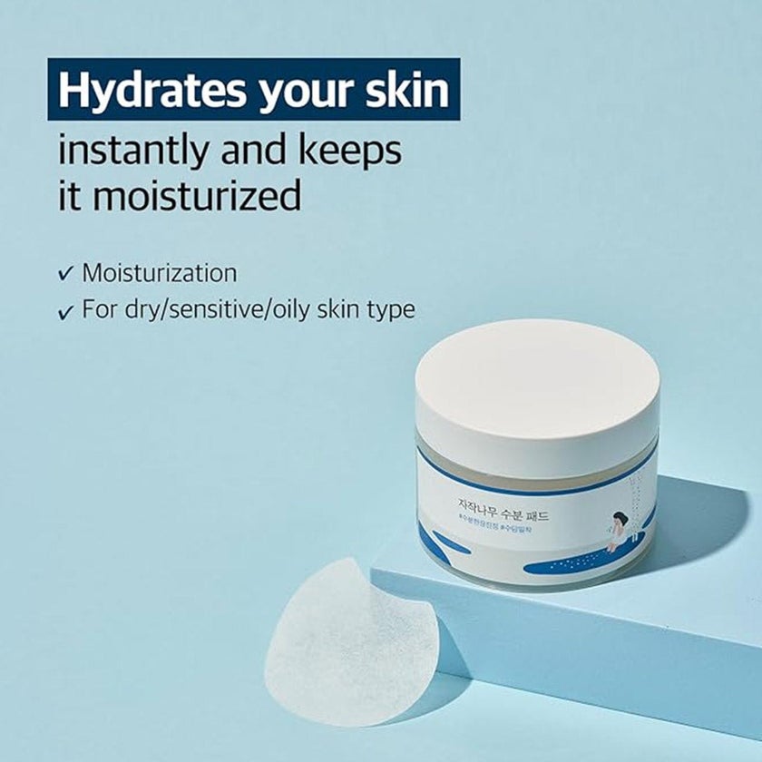 Round Lab Birch Moisturizing Facial Toner Pad, Pack of 80's