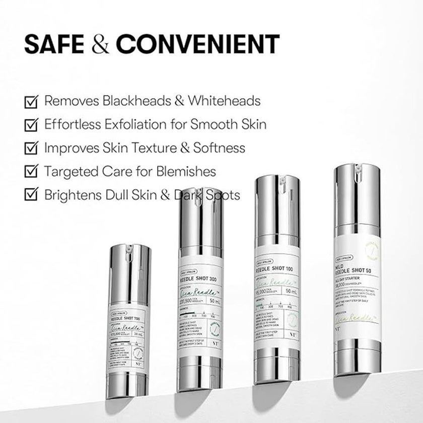 VT Cosmetics Cica Mild Hyalon Reedle 50 Shot All Day Starter Face Serum 50ml