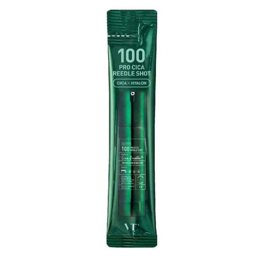 VT Cosmetics Pro Cica 100 Reedle Shot Face Serum 2ml, Pack of 10’s