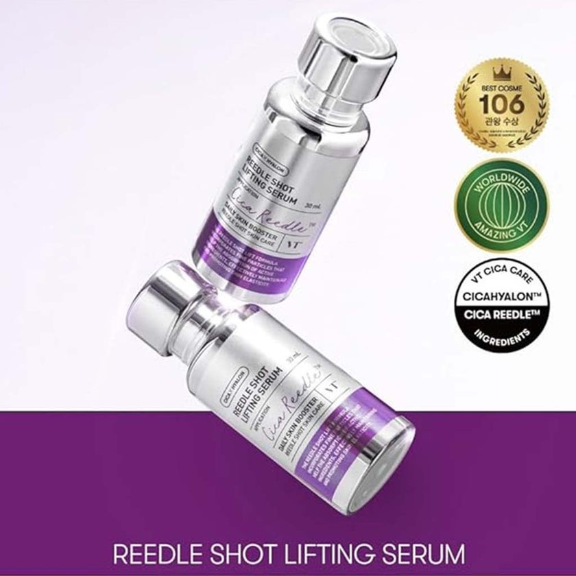 VT Cosmetics Daily Skin Booster Cica Hyalon Reedle Shot Lifting Serum 30ml