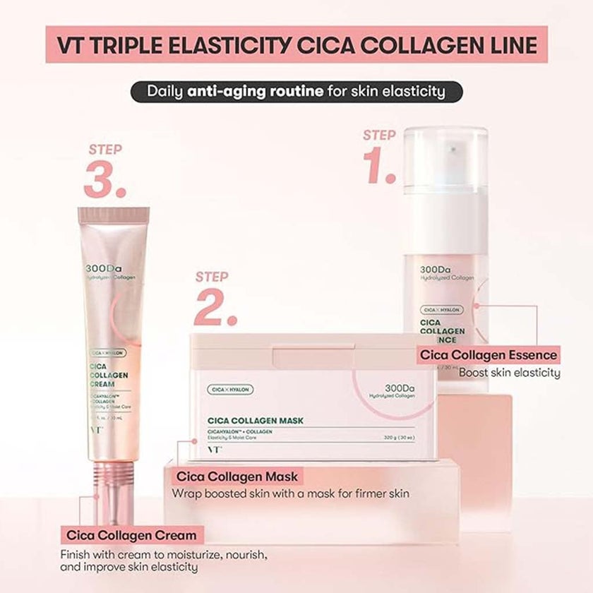 VT Cosmetics 300Da Cica Hyalon & Hydrolyzed Collagen Face Cream 30ml