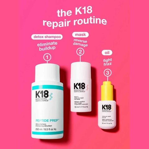 K18 Biometric Hair Science Molecular Repair Hair Mask - 2 x 50ml