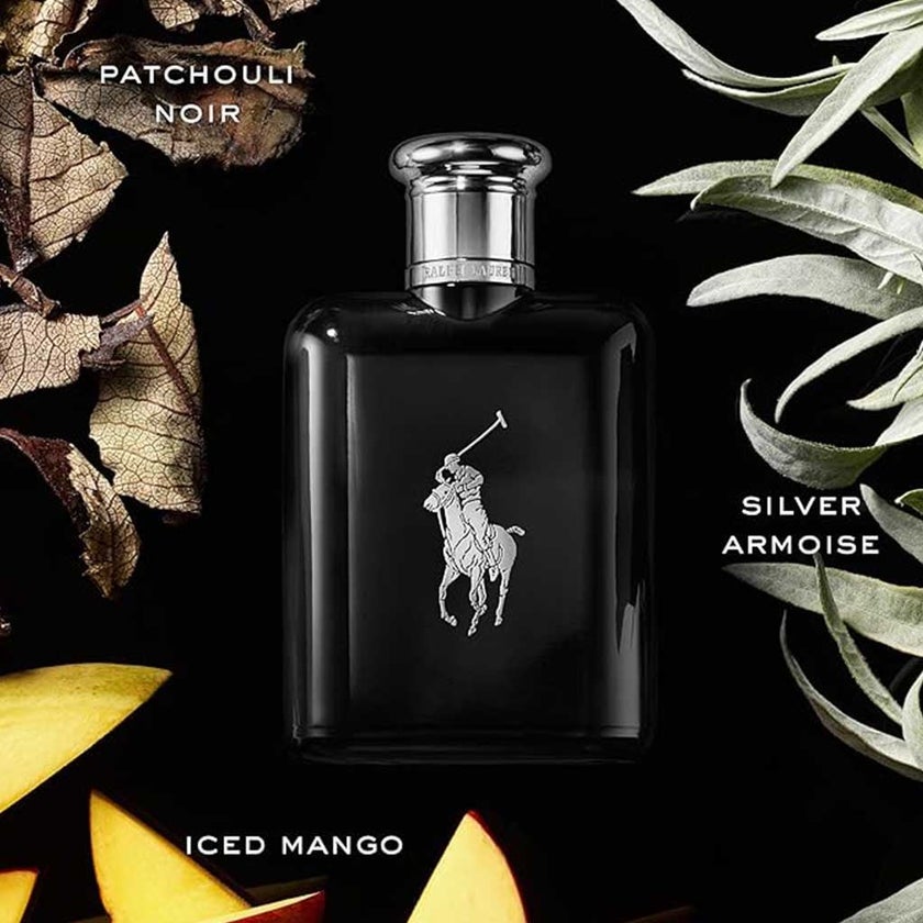 Ralph Lauren Polo Black Eau De Toilette For Men - Woody & Spicy Fragrance 125ml