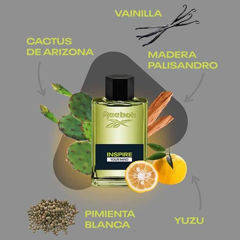 Reebok Inspire Your Mind Eau De Toilette For Men - Oriental Spicy Fragrance 100ml