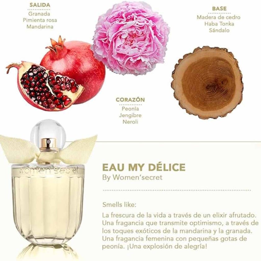 Women'secret Eau My Delice Eau De Toilette For Women 100ml 
