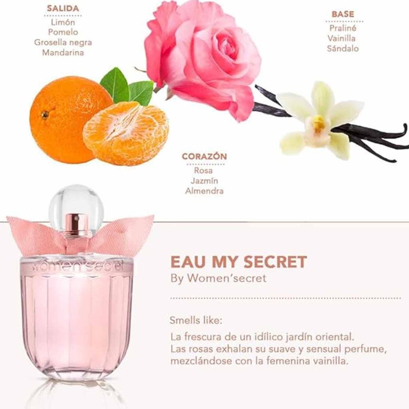 Women'secret Eau My Secret Eau De Toilette For Women 100ml 