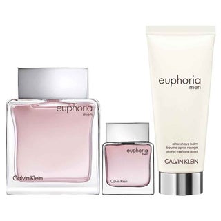 Calvin Klein Euphoria Gift Set For Men - Pack of Euphoria EDT 100ml + EDT 15ml+ Euphoria After Shave Balm 100ml 