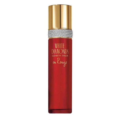Elizabeth Taylor White Diamonds En Rouge Gift Set For Women - Pack of White Diamonds En Rouge EDP 100ml + En Rouge Body Wash 100ml + En Rouge Body Lotion 100ml 