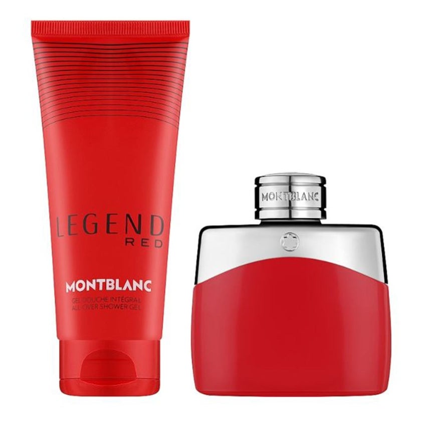 Mont Blanc Legend Red Gift Set For Men - Pack of Mont Blanc Legend Red EDP 100ml + EDP Mini Spray 7.5ml + Shower Gel 100ml 