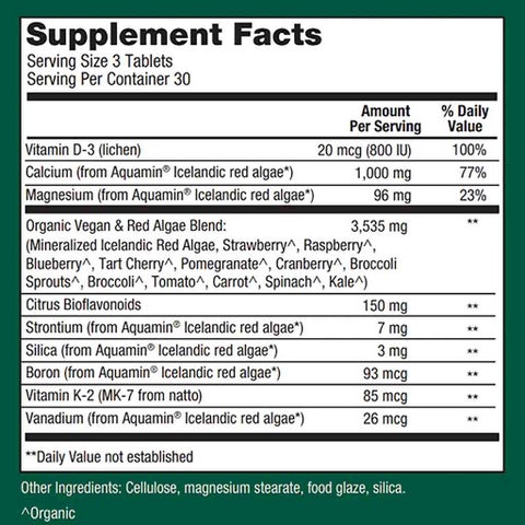 Plant Fusion Vegan Plant-Based Calcium 1000mg Tablets, Pack of 90's